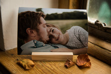 wooden block to display precious photos