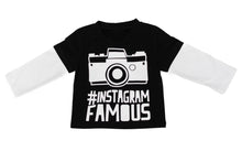 instagram famous camera t shirt for baby
