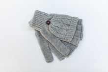 knitted gloves for photographers grey